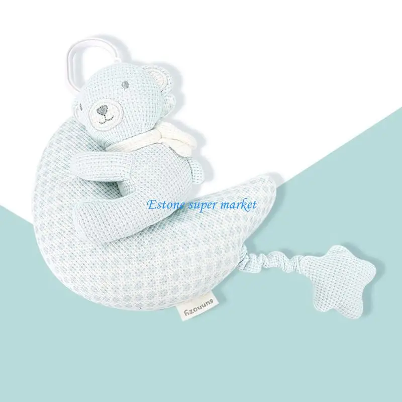 090B Leichtes Baby-Entwicklungsspielzeug, Hörstimulation, Hängeglocke, Baumwolle, Waffel-Design, Mobile