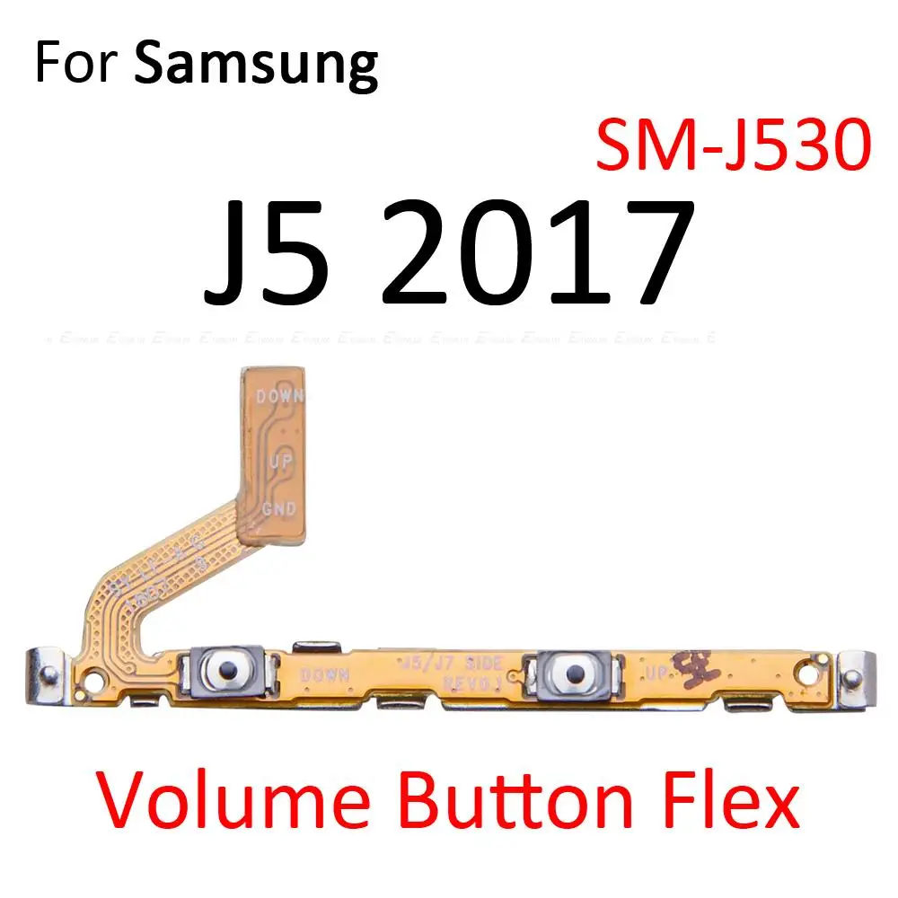 Volume Button Power Switch On Off Key Ribbon Flex Cable For Samsung Galaxy J3 J5 J7 Pro 2016 2017 Replacement Parts