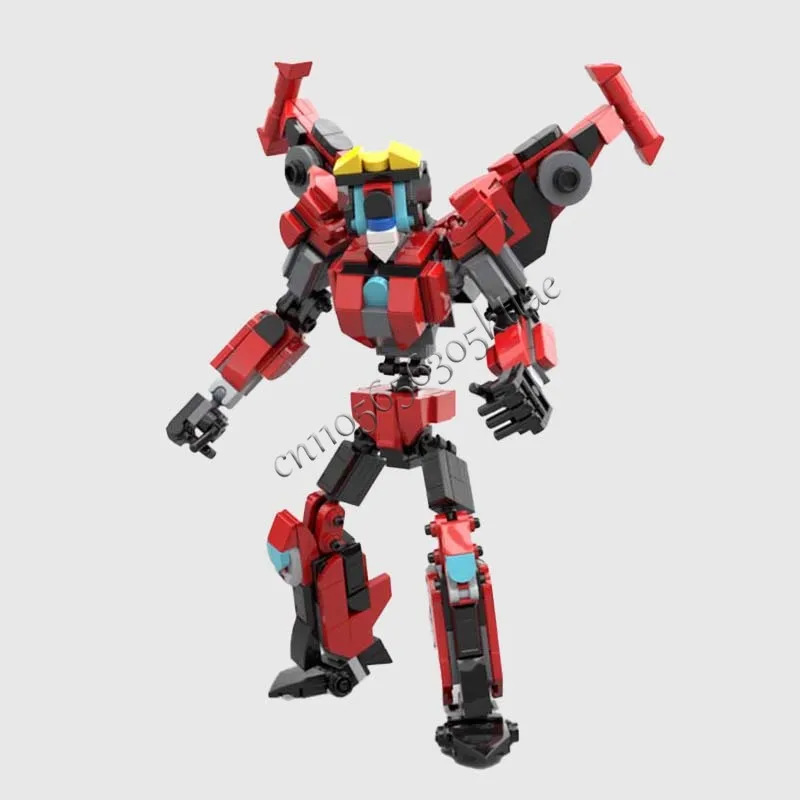 342개 브릭헤즈 윈드 세이버봇 MOC 맞춤형 모듈식 블록 기술 어린이용 브릭 교육용 DIY 조립 장난감 선물