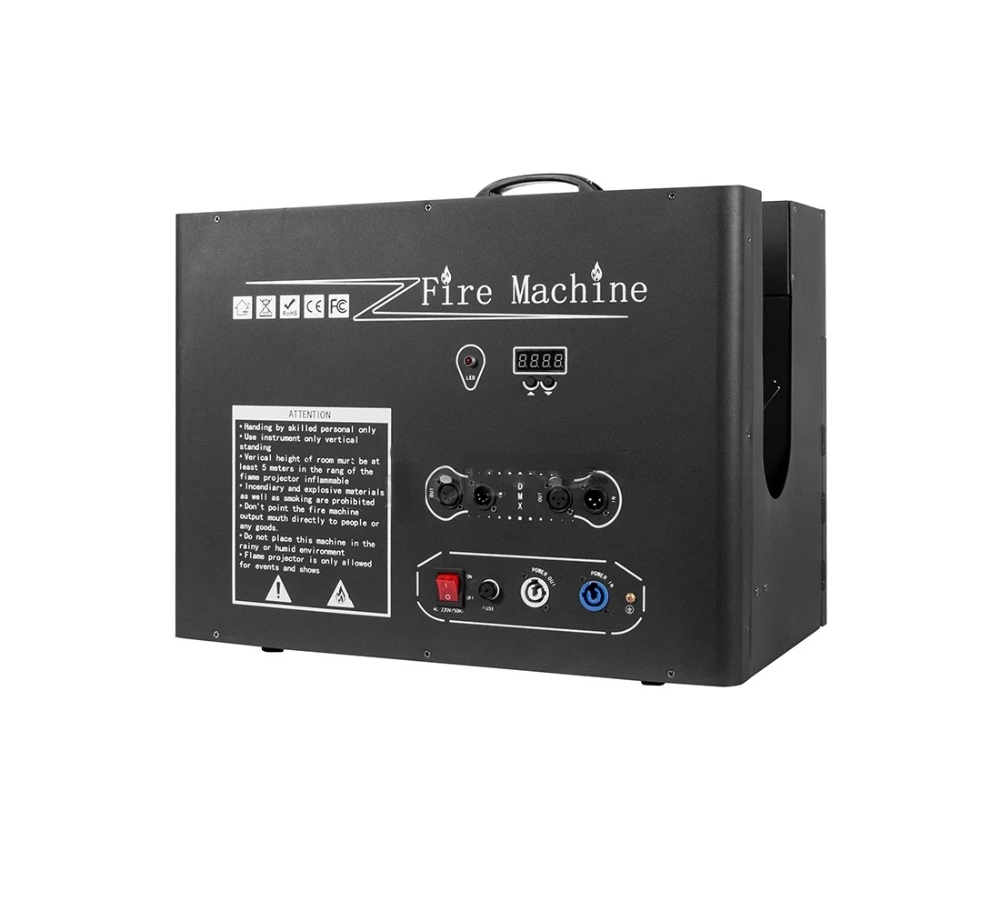 New Products Shoot 6m Flame Projector Dmx Propane Flame Thrower with Safe Channels 5 Head Stage Fire Flame Machine