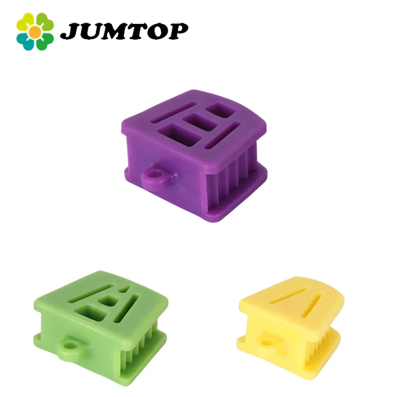 JUMTOP Dental Occlusal Pad Silicone Mouth Props Bite Pads Blocks Oral Retractor Dentistry Tools