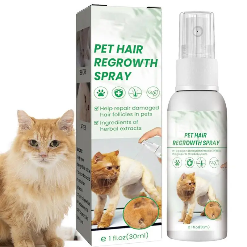 

Dog Comforting Hair Growth Spray 30ml Natural Plant Essence For Dogs And Cats Fur Anti Shedding Itching Knot Matted Detangling