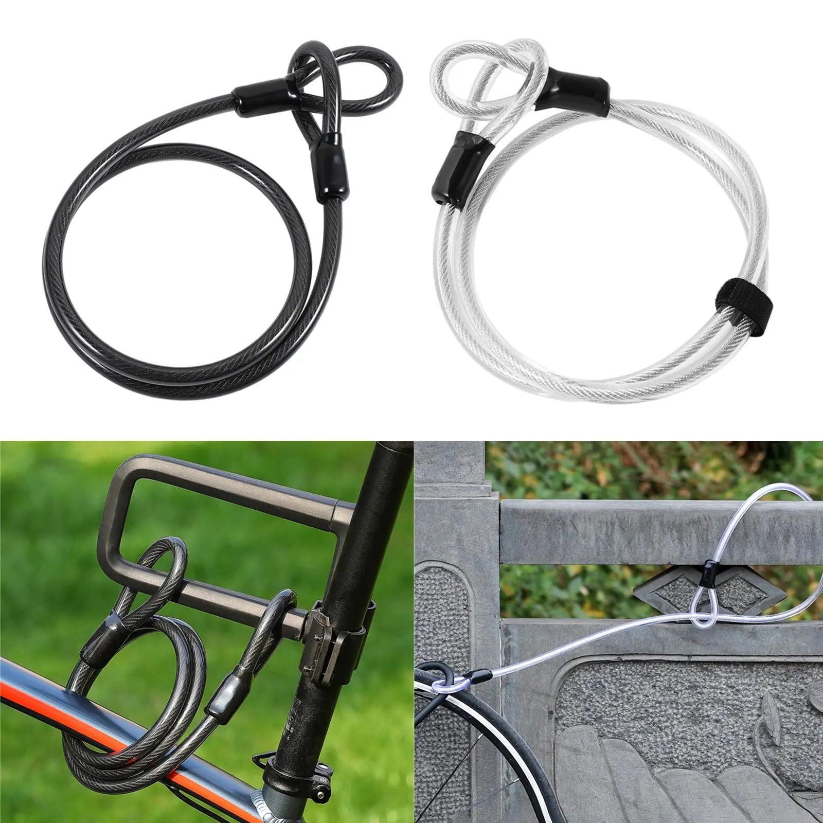 RunPig Bike U Lock with Steel Cable, Heavy Duty Anti-Theft RunPig Bike U Lock with Steel Cable, Heavy Duty Anti-Theft