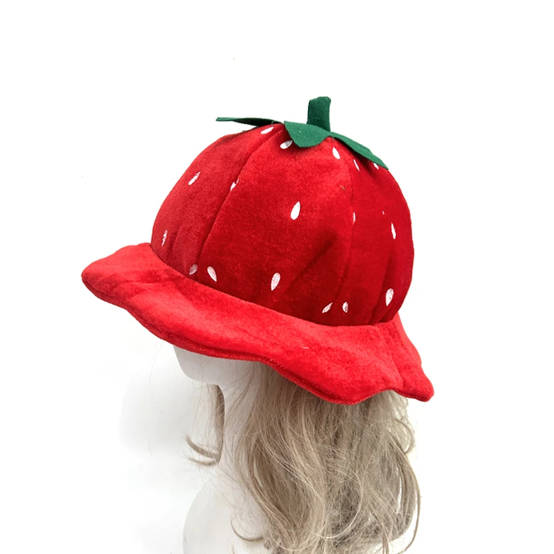 Festival Mushroom Plush Hat Funny Mushroom Pizza Hat Plush Headgear Festival Cosplay Accessories Roleplaying Photo Hat