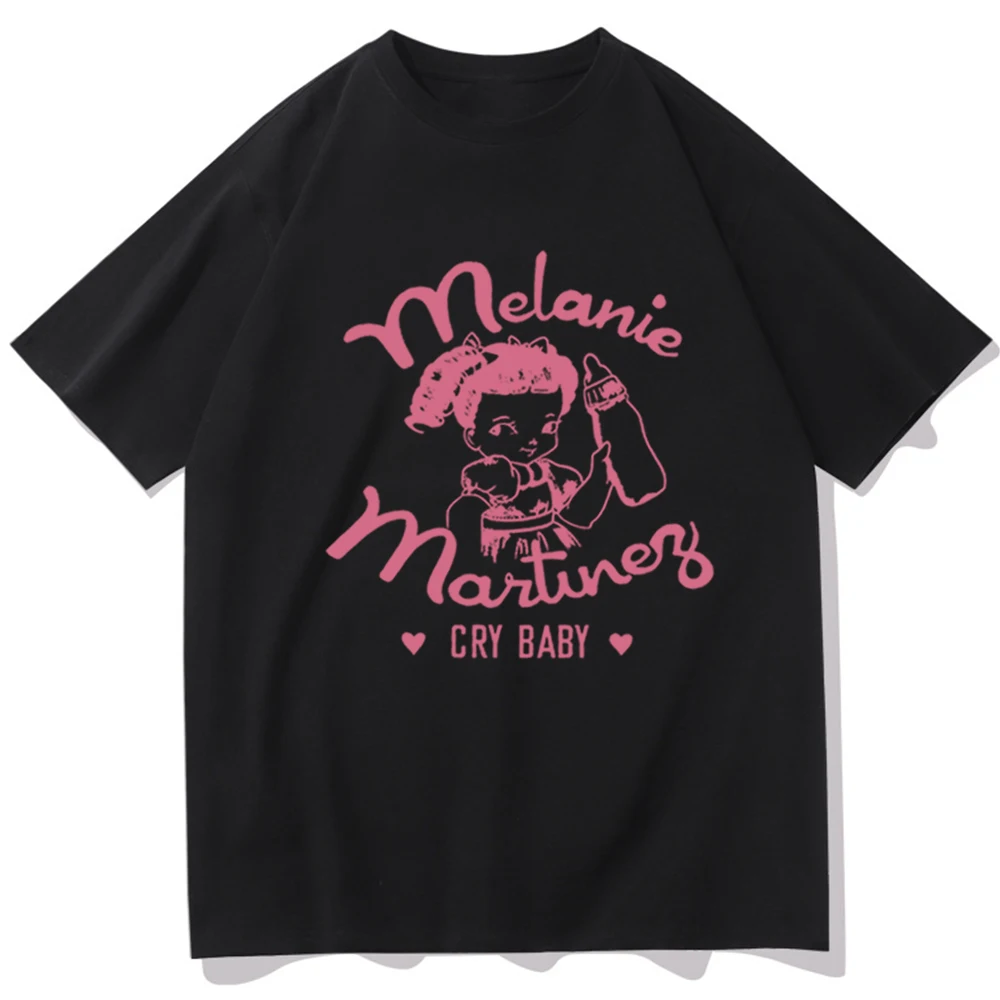 Melanie Martinez Cry Baby Print T-Shirts Men Women Cotton T Shirt Oversized Hip Hop Streetwear Harajuku Unisex Tees Top Clothing