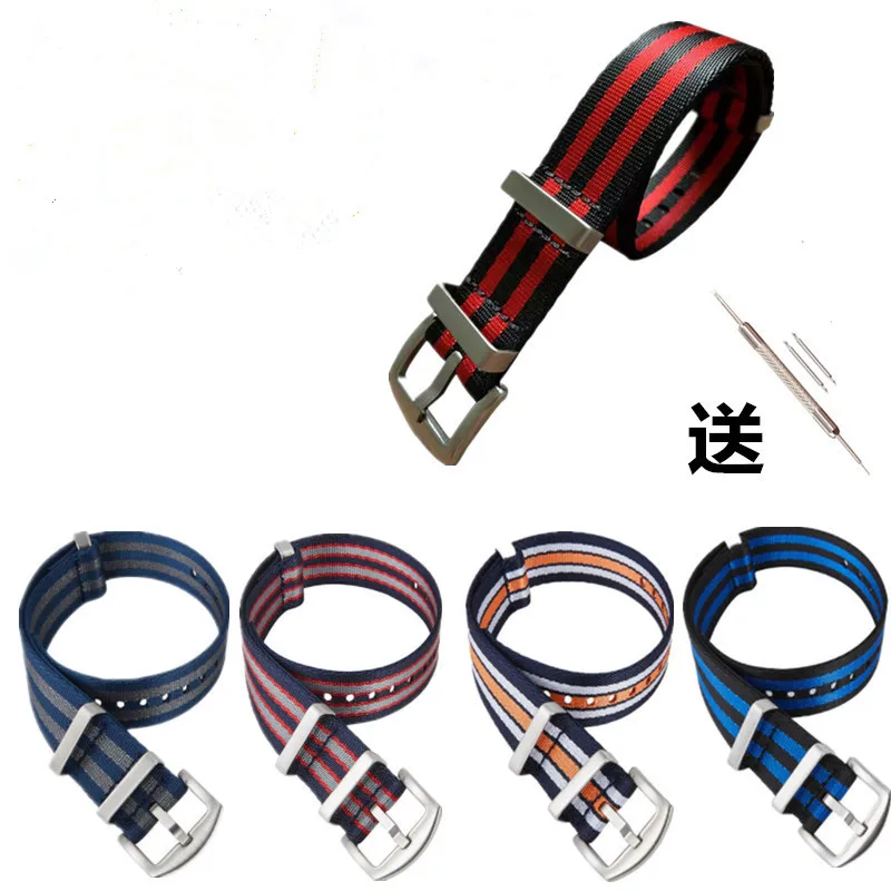 Strap High quality nylon watch strap bracelet washable replacement strap 22mm 20mm 24mm 18mm