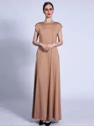 Abaya-Robe musulmane pour femmes, caftan, vêtements islamiques, robe décontractée, Eid, Ramadan, soyeux à l'intérieur, français, dubaï, F2921