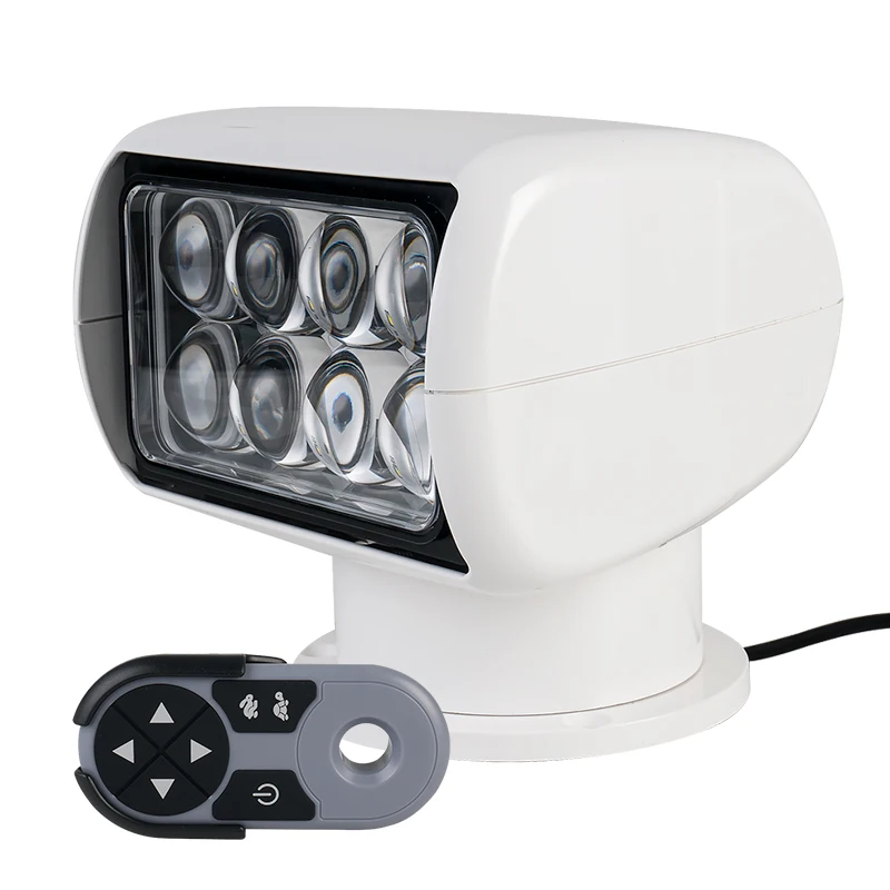 Marine LED Remote Control Searchlight 25W Boat Yacht Spotlight 10 30V 360 Degree Rotating Waterproof IP65