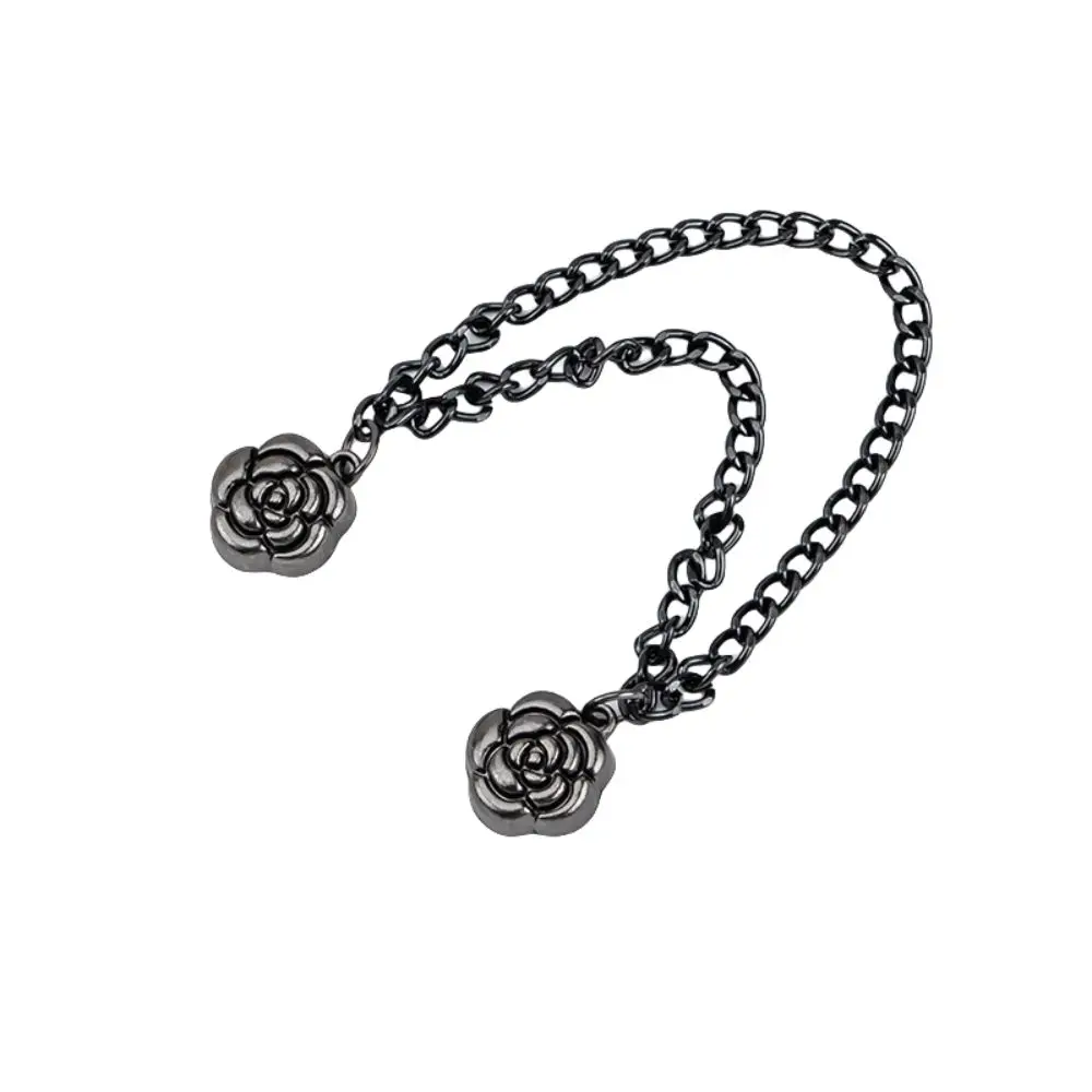 Multi-Function Magnetic Clothing Clip Button Non-hole Leg Cuff Fixing Pin Waist Buckle Metal Tassel Chain Cuff-link Scarf