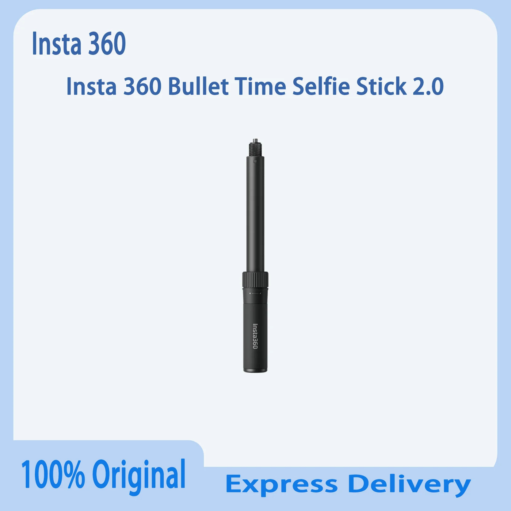 

Original Insta360 Bullet Time Selfie Stick 2.0 120cm Extendable Invisible Monopod Handle for 360 Action Camera Accessories
