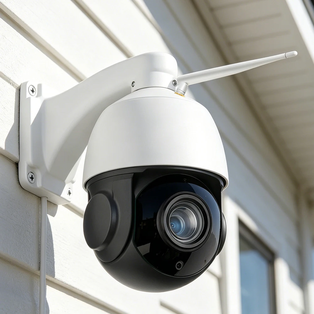 30X Zoom 4K 8MP Outdoor PTZ IP Dome Camera 80M Night Vision Humanoid/Vehicle Auto Zoom Tracking WiFi POE Surveillance Cameras