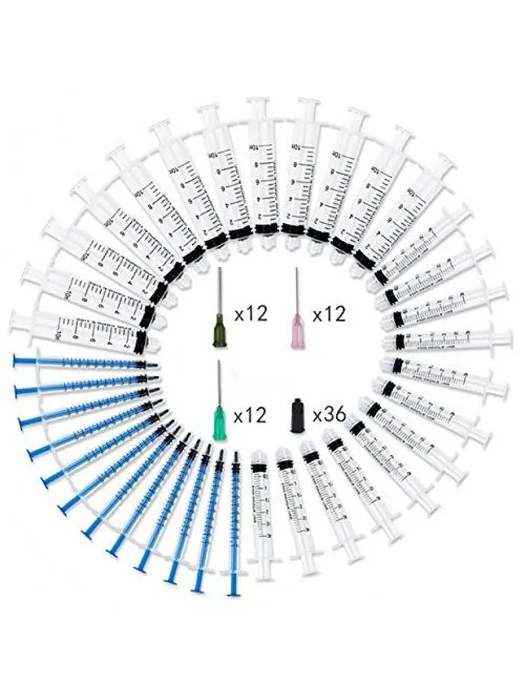 10ml 3ml 1ml strzykawki z 14G 18G i 20G tępymi końcówkami igły i igła strzykawki do napełniania i pomiaru — zdjęcie 2