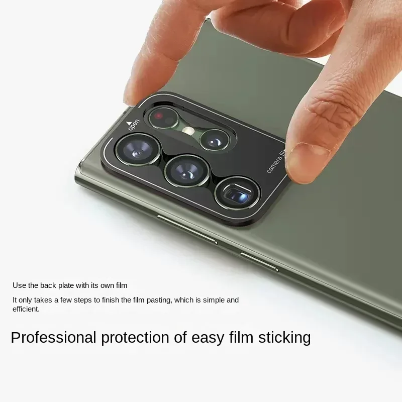 2023 جديد لسامسونج غالاكسي S24 S25 الترا حامي الكاميرا عدسة معدنية حلقة الزجاج المقسى ل غالاكسي S23 الترا S23 + زائد غطاء غطاء