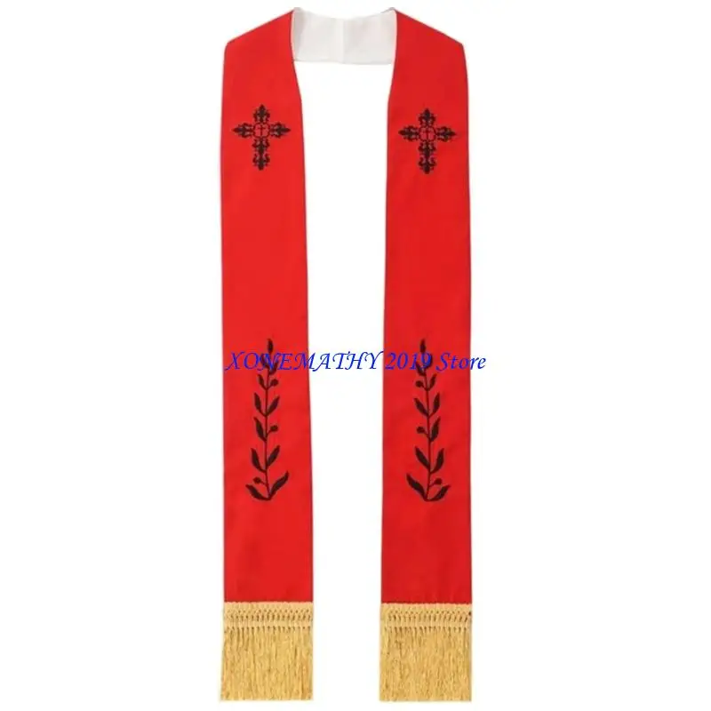 

F42F Stylish Embroidered Graduation Stole For Bachelor Degree Religious Occasion