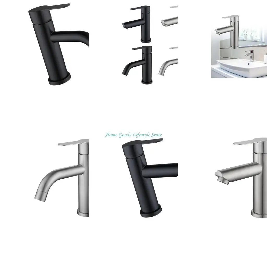 

E74E Современный смеситель для раковины с одной ручкой для практичного контроля температуры потока воды и герметичной