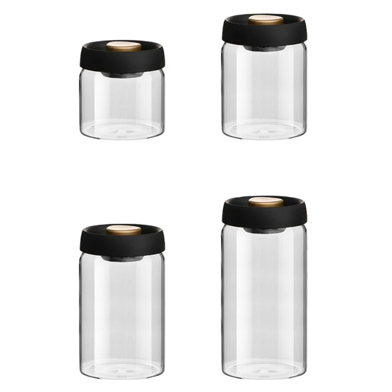 حبوب البن فراغ مختومة خزان المنزلية مقاوم للرطوبة استخراج الهواء حاوية محكمة الغلق أوعية تخزين المواد الغذائية