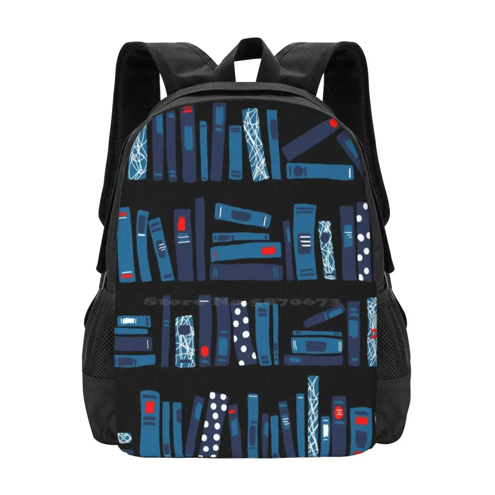 

Keep Reading. Black. Hot Sale Schoolbag Backpack Fashion Bags Books Reading Pattern