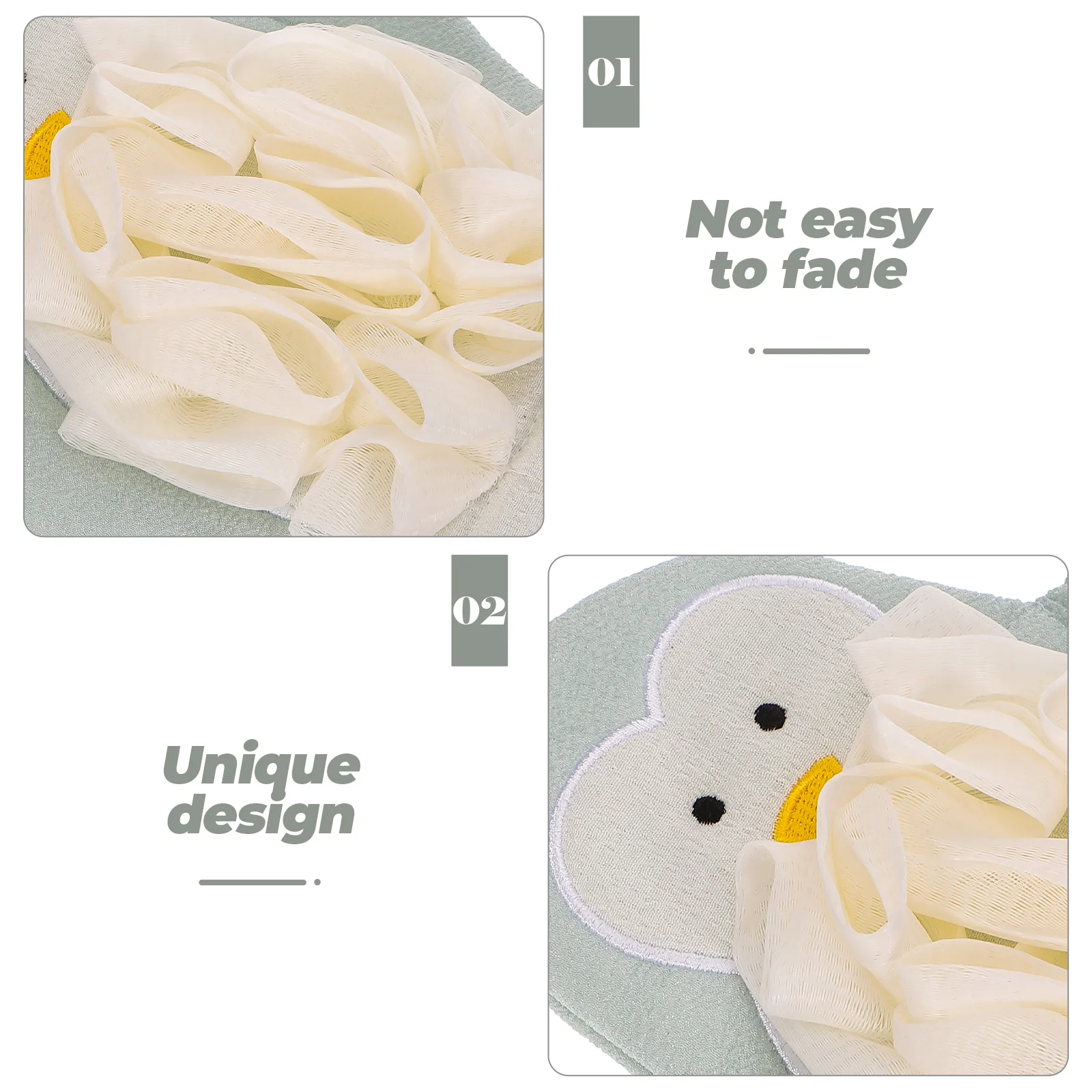 

Bath Scrubber Exfoliating Mitten Durable Long Lasting Skin Scrubbing Mitts Refreshing Color Comfortable Bathing Enjoyment