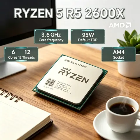 AMD Ryzen 5 2600X Six-Core Twelve-Thread 4.2GHz Max Boost Unlocked Desktop Processor with Wraith Spire Cooler and 16MB L3 Cache