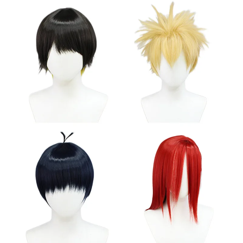 BLUELOCK-Perruque Cosplay pour Homme, Isagi, YopiercBachira, Meguru, Kunigami, Rensuke, Chigiri, Hyoma, Halloween