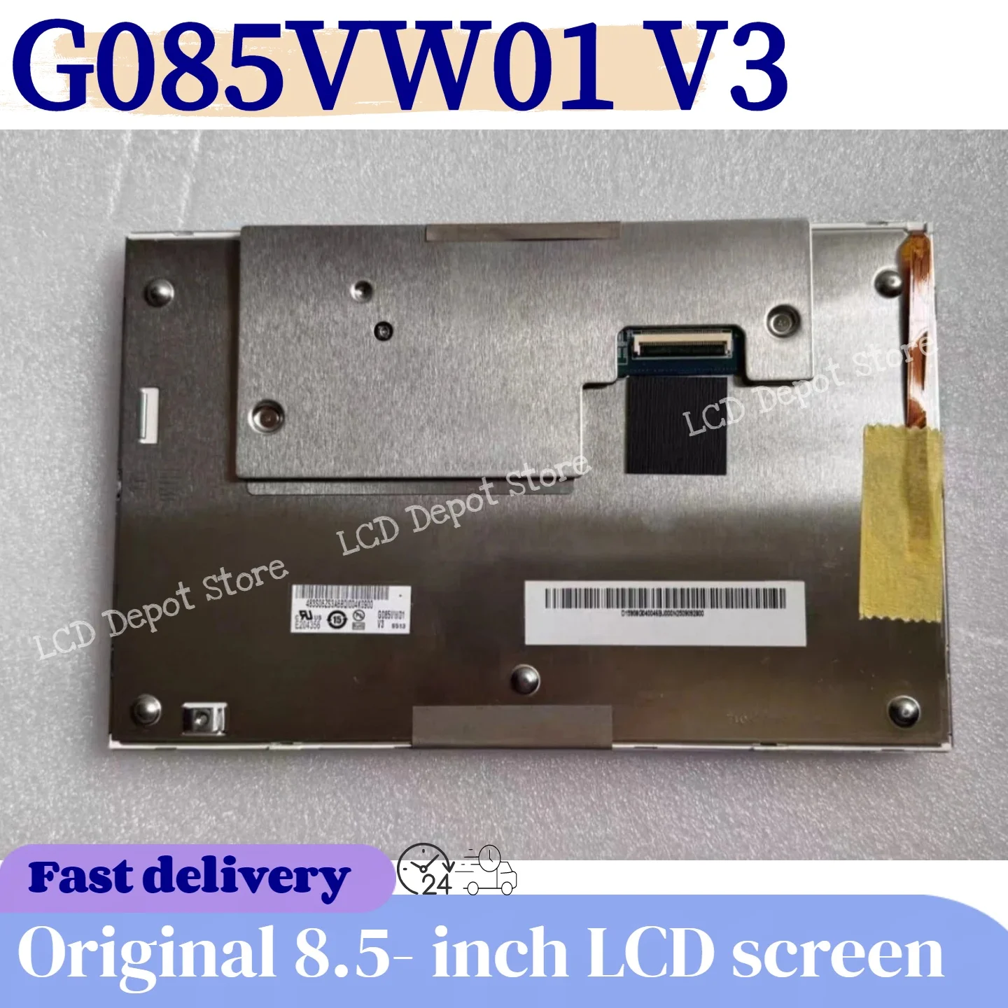 شاشة LCD أصلية 8.5 بوصة G085VW01 V0 G085VW01V3 زجاج عرض الأتمتة الطبية الصناعية