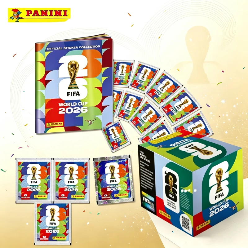 Versión Internacional Panini 2026 Pegatinas de la Copa Mundial FIFA Colección Rara para Coleccionistas de Fútbol Regalo para Fiestas y Días Festivos