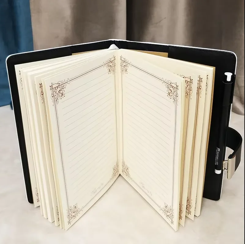 A5 Cute Dandelion Diary with Code Lock Blockade Notepad Girls Password Book Cute Thick Journals Notebooks School School Supplies