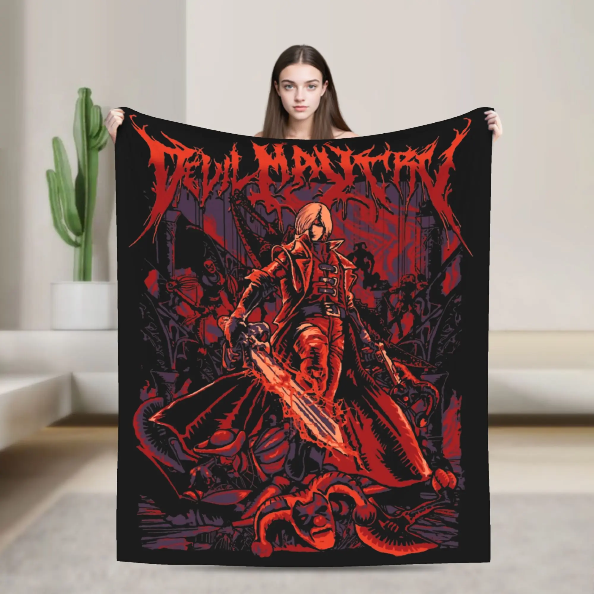 

Game DMC Devil May Cry Blanket Fleece Spring/Autumn Multifunction Super Soft Throw Blankets for Bedding Couch Bedding Throws