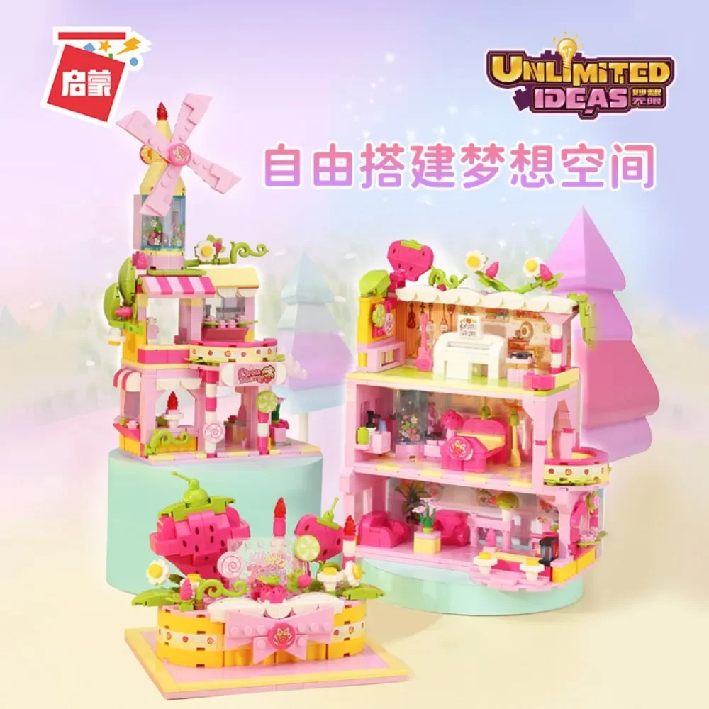 Keeppley Building Blocks 3 in1 Sweetheart Dreamer Puzzle Modello di assemblaggio Giocattolo Ornamenti decorativi per il desktop Regali di Natale per bambini