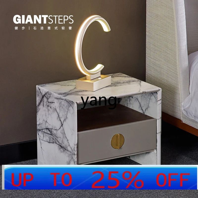 

LMM Light Luxury Extremely Simple Side Cabinet Shelf Locker Storage Bedside Table