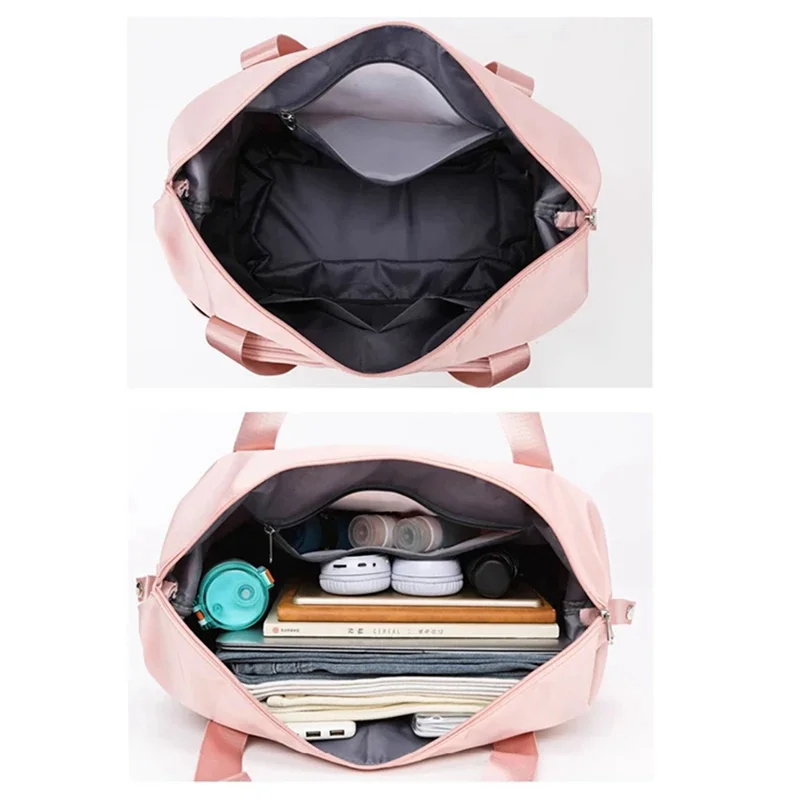 A18E-접이식 의류 포장 주최자 여성 휴대용 대용량 출산 보관 여행 더플 피트니스 가방