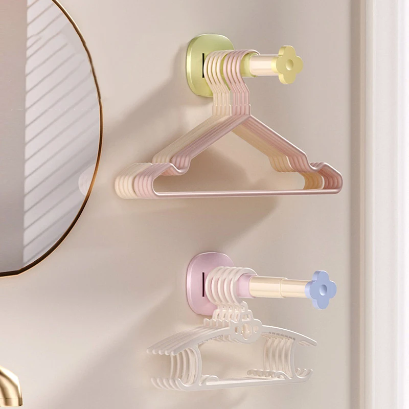 Portaoggetti con ventosa senza trapano, portaoggetti retrattile, lunghezza regolabile, contenitore per uso domestico per bagno, cucina