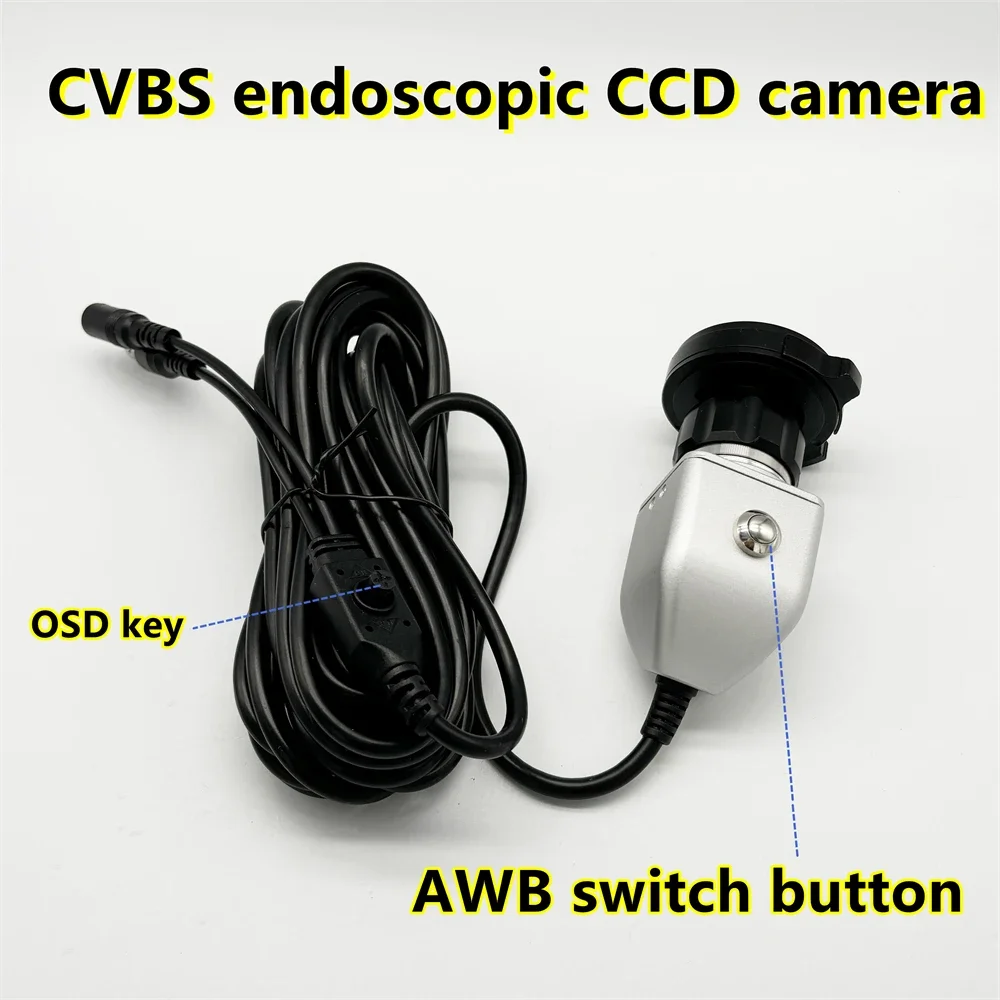 AWB Key Medical CCD Endoscope Camera ENT Inspection with F22mm Coupler Connect Monitor Ear Endoscopic Camera Digital Mini ENT