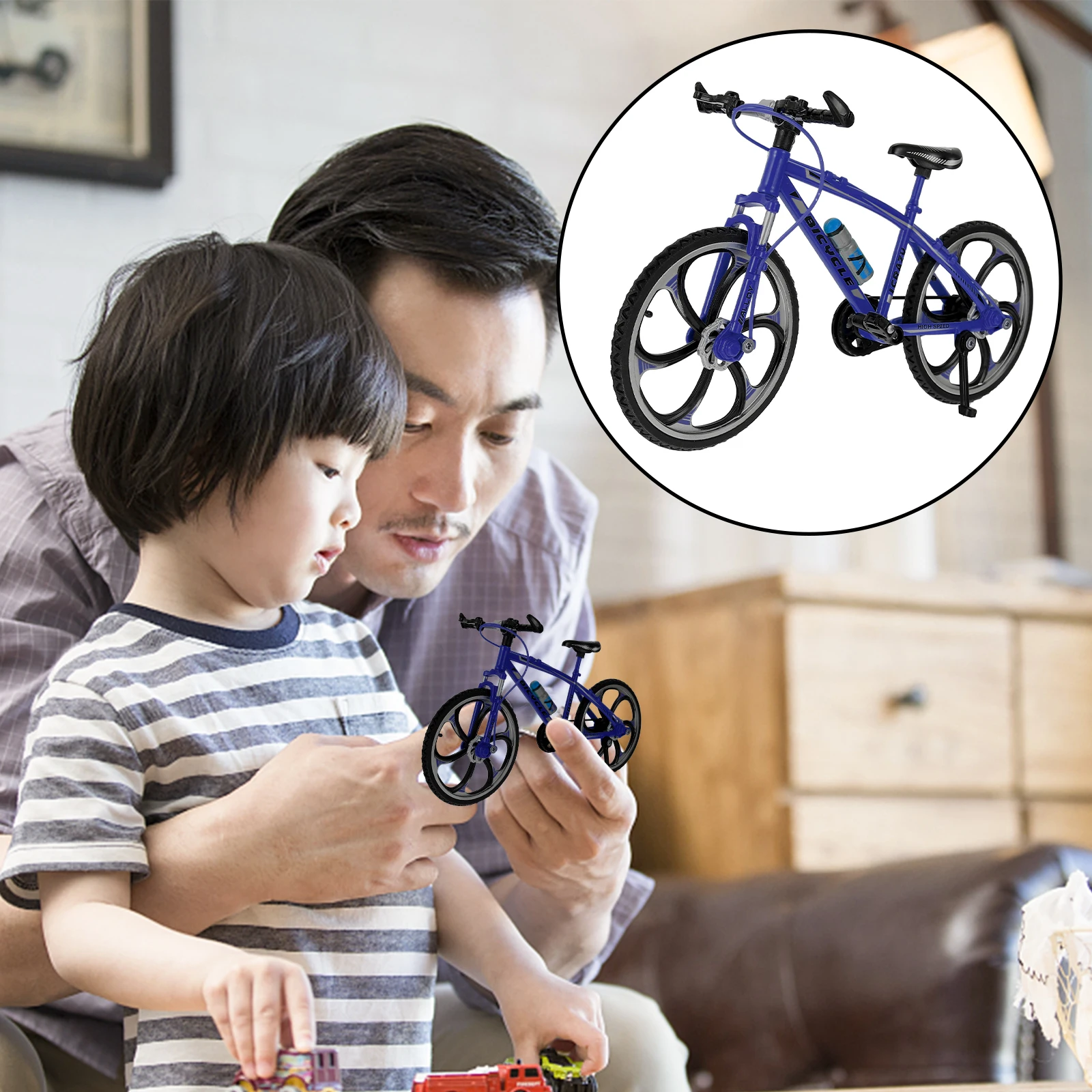 

Finger Bike Finger Training Toy Desktop Competitive Sports Prop Home Decoration Kid Toy
