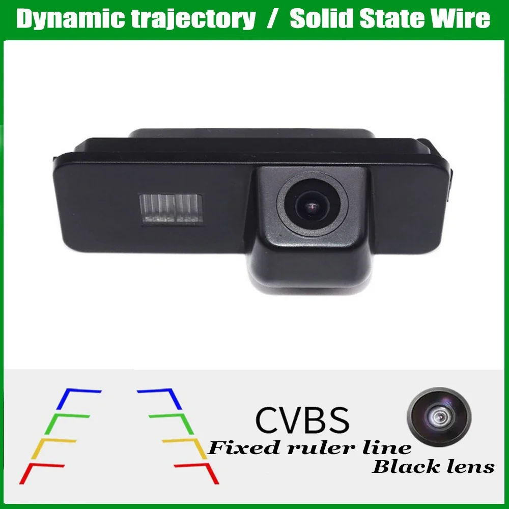 HD عين السمكة عكس الكاميرا ل Volkswagen VW Polo Hatchback 6R MK5 2010-2014 للرؤية الليلية الرؤية الخلفية احتياطية وقوف السيارات CCD #5