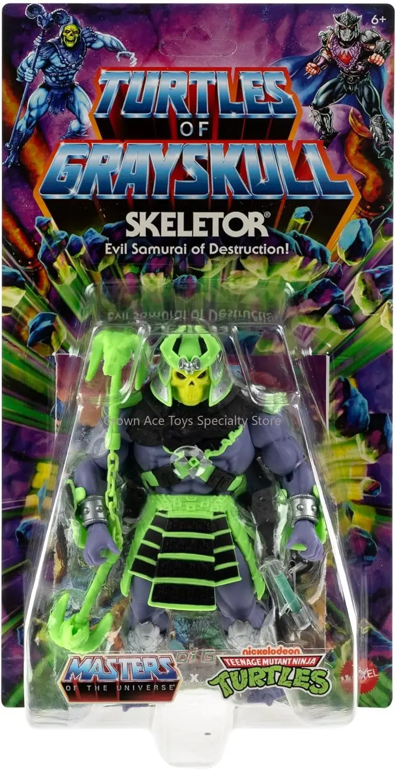 Mattel He-Man Teenage Mutant Ninja Turtles SKELETOR Anime Manga Figures Model Trendy Collectible Toy Doll Birthday Holiday Gifts