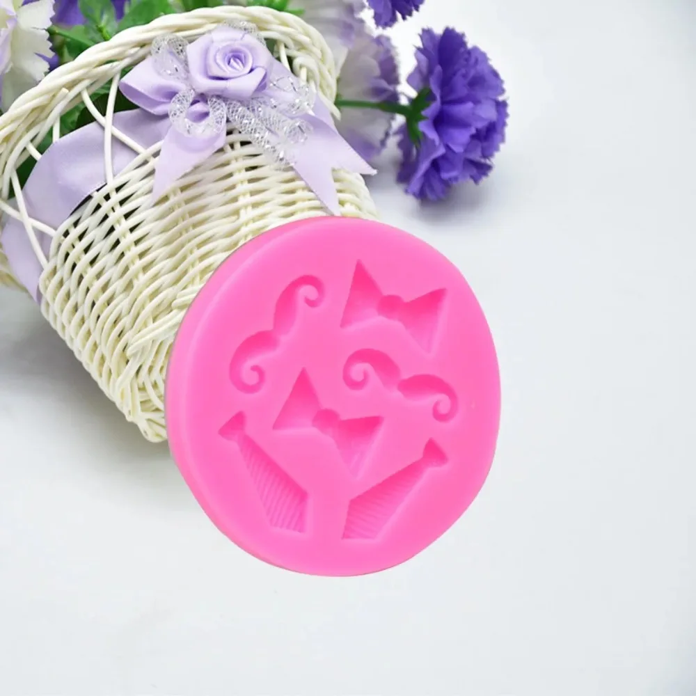 DIY Molds Bow Tie Beard Shape Silicone Molds for Cake Cookies Candy Fondant Chocolate Baking Tools Cake Decoration Accessories - view 5