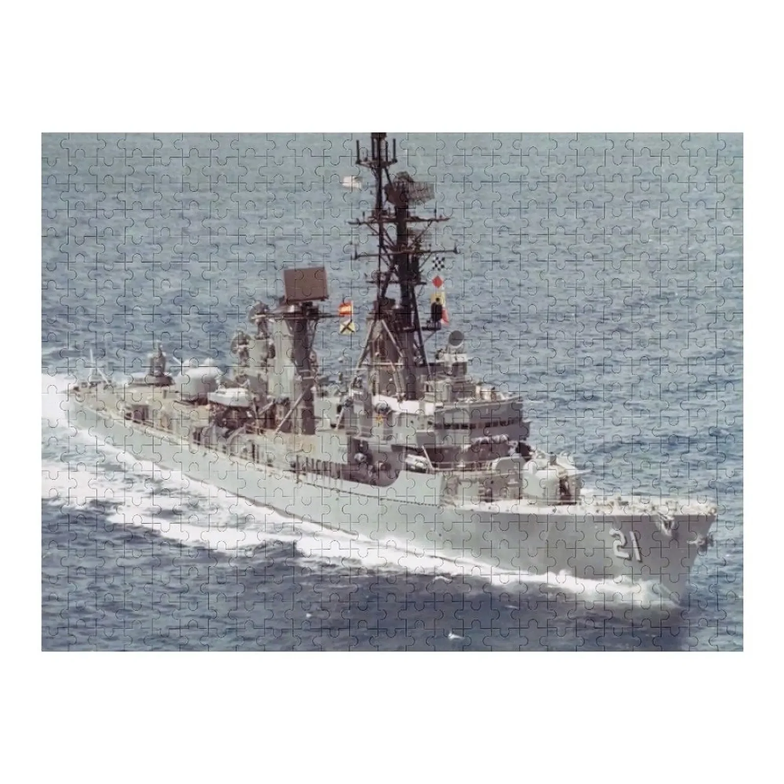 

USS COCHRANE (DDG-21), Магазин SHIP'S, деревянная головоломка с именем на заказ, персонализированная головоломка с фото