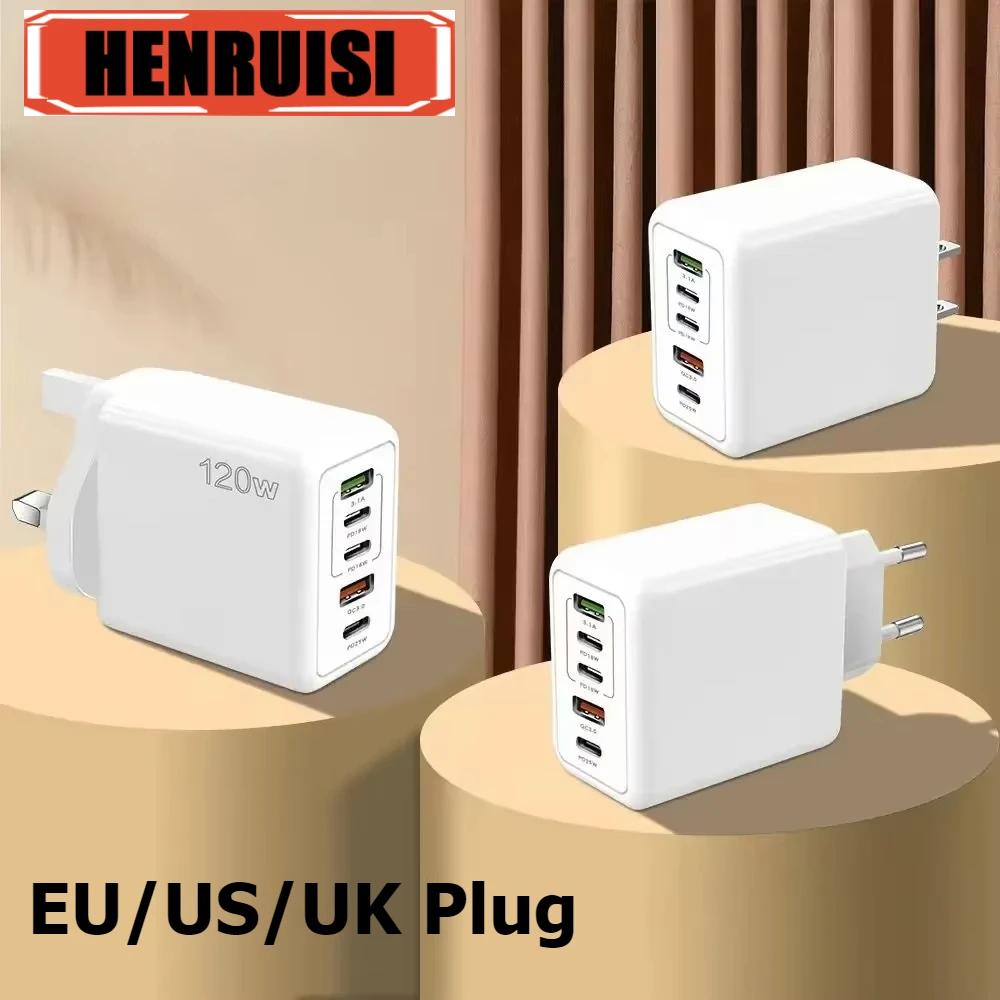 Multi Ports USB Quick Charger Charger Type C Fast Charging Phone Charger Adapter For iPhone Samsung Xiaomi Huawei Wall Charger