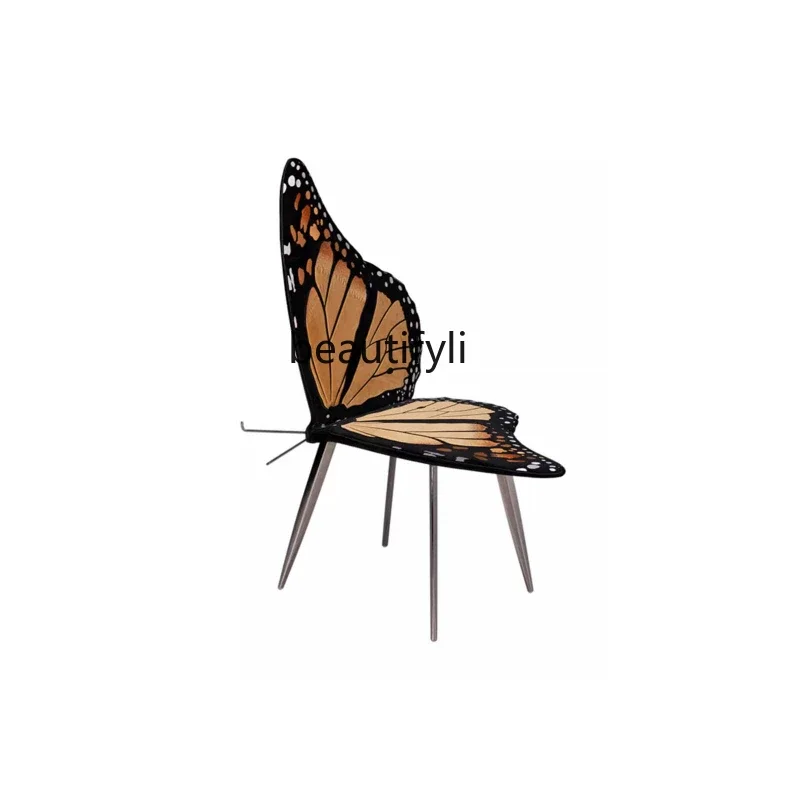 F Nordic modern high-end personality leisure chair designer creative art butterfly chair living room home single chair