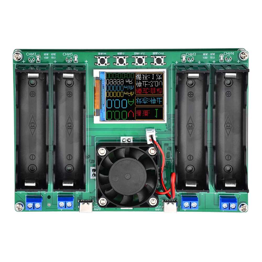 4CH 18650 Lithium Battery Tester,4 Channels Independent Charging and Discharging,Battery Capacity Test,Internal Resistance Test