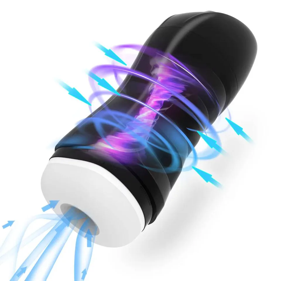 Fully Automatic Rechargeable Airplane Cup Masturbation Cup With High-speed Vibration & Adjustable Suction For Men