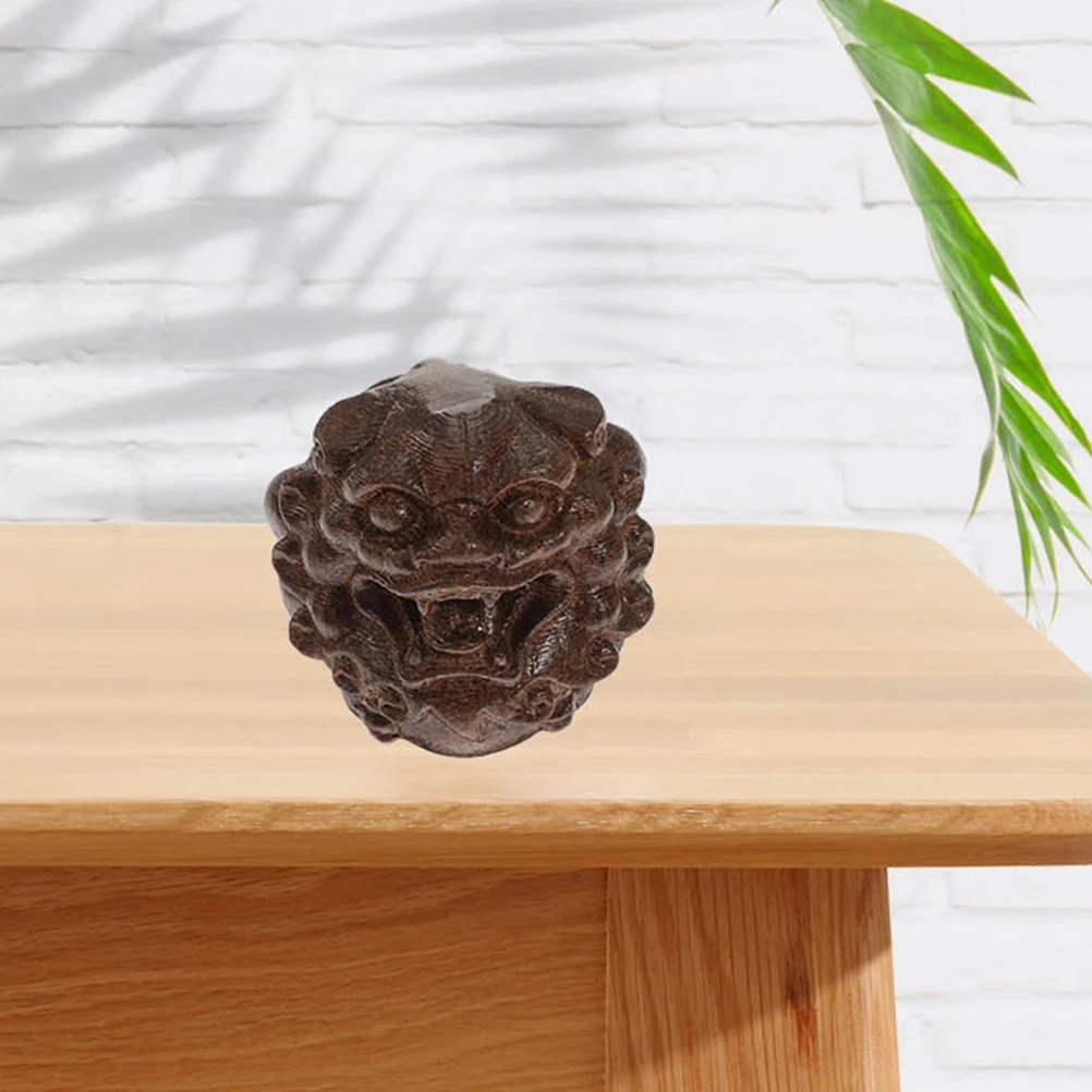 

4pcs Pixiu Handheld Massage Balls Wooden Hand Exercise Palm Massager Portable Relaxation Ball Small Rolling Massager for Hand