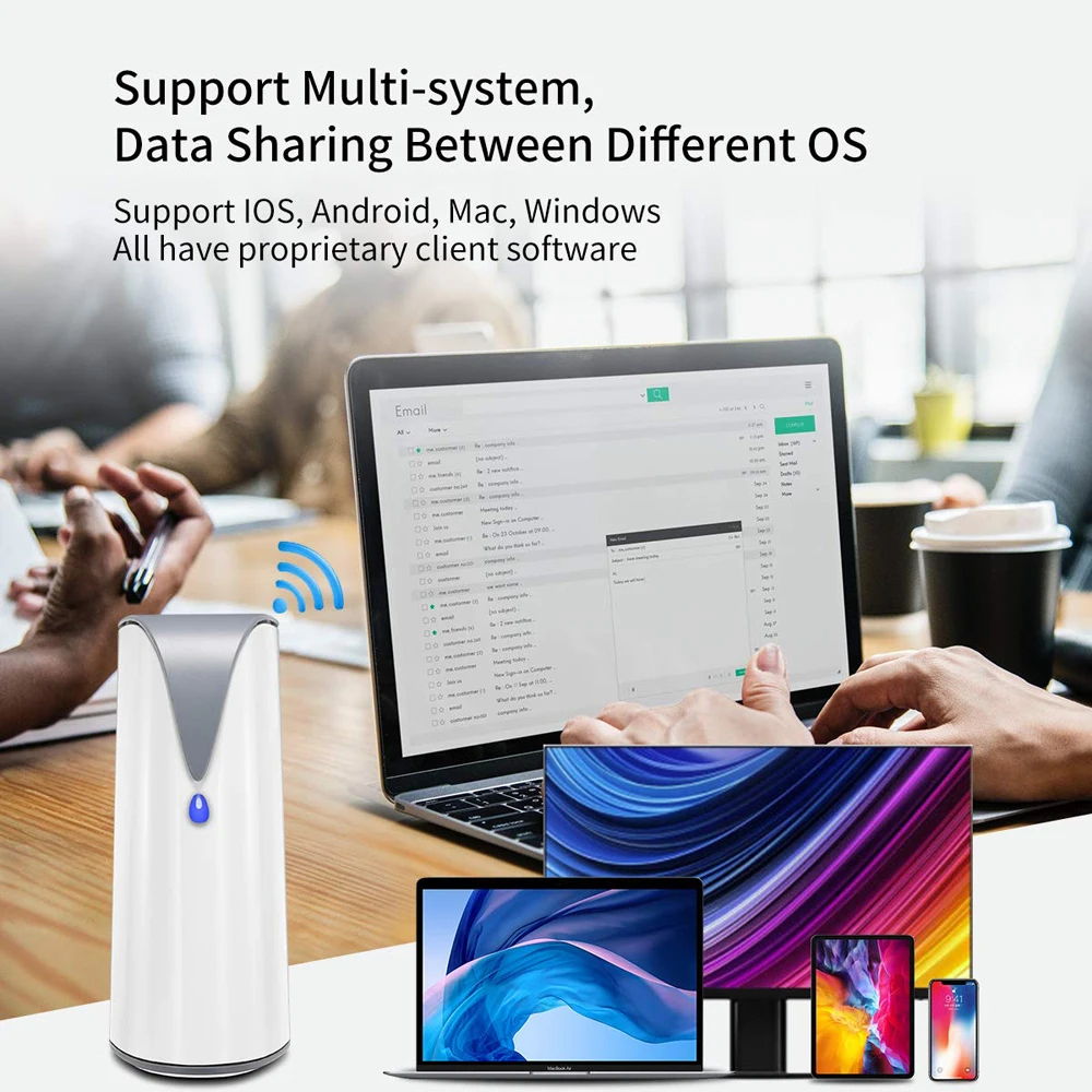 SSK 4TB NAS ส่วนบุคคล Cloud Network Storage Ethernet Remote Access Smart Storage Home Office NAS Storage สําหรับโทรศัพท์แล็ปท็อปพีซีกรณี