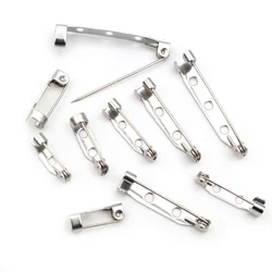 20 teile/los 14 17 19 25 32mm 316 Edelstahl Brosche Clip Pins Sicherheit Brosche Einstellungen Blank Für DIY schmuck Machen Liefert