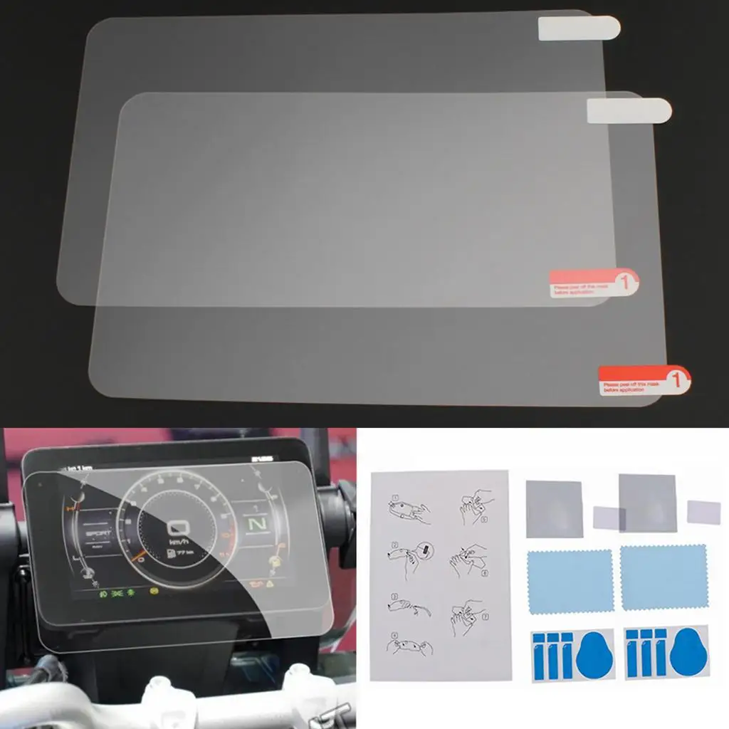 

Motorcycle Dashboard Screen Protective PET Film Anti Scratch Resistant for CFMOTO 800MT Cluster Panel