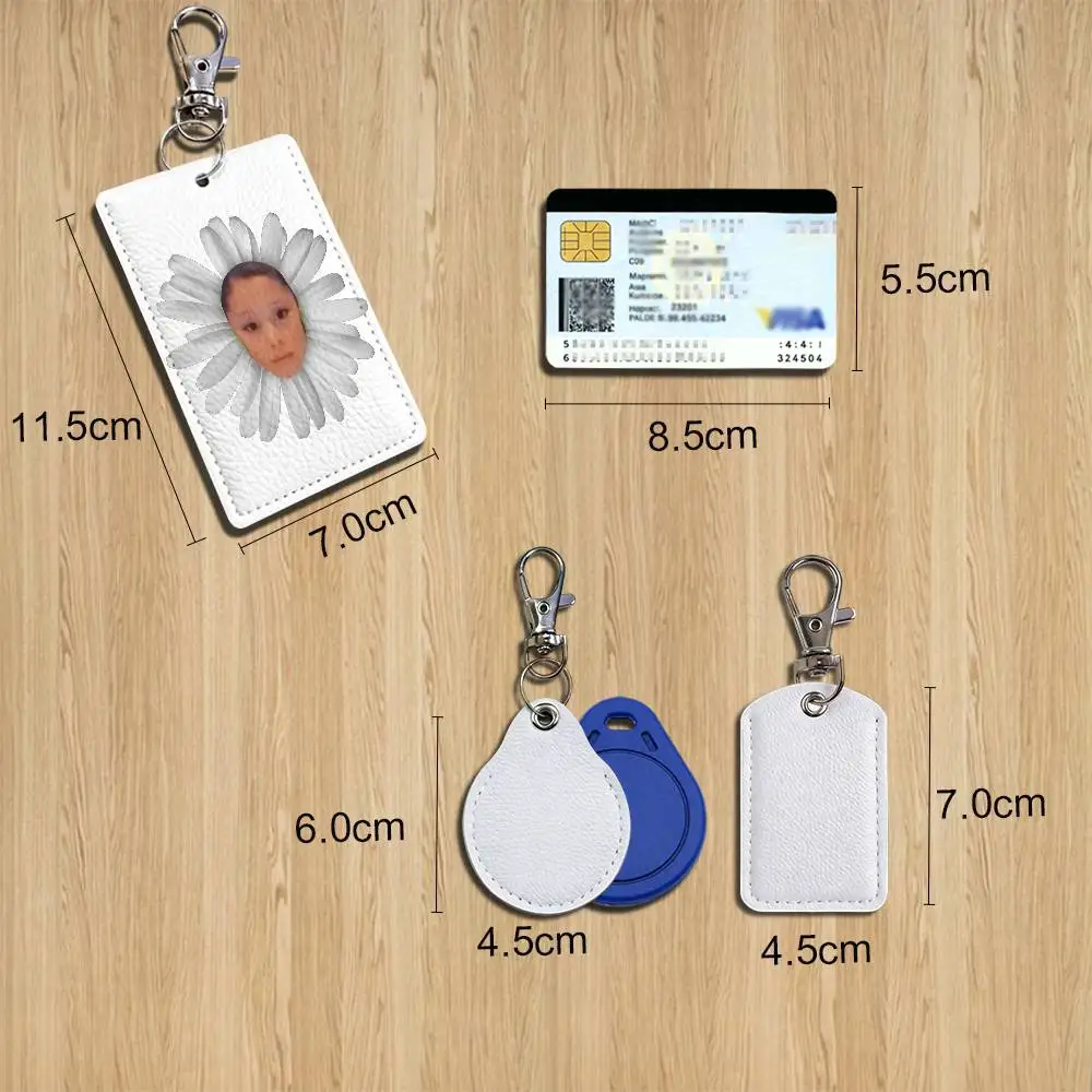 Petal Eternal Sunshine Ariana Grande Card Holder With Keychain Executive Protection For Bank Credit Subway Bus Case