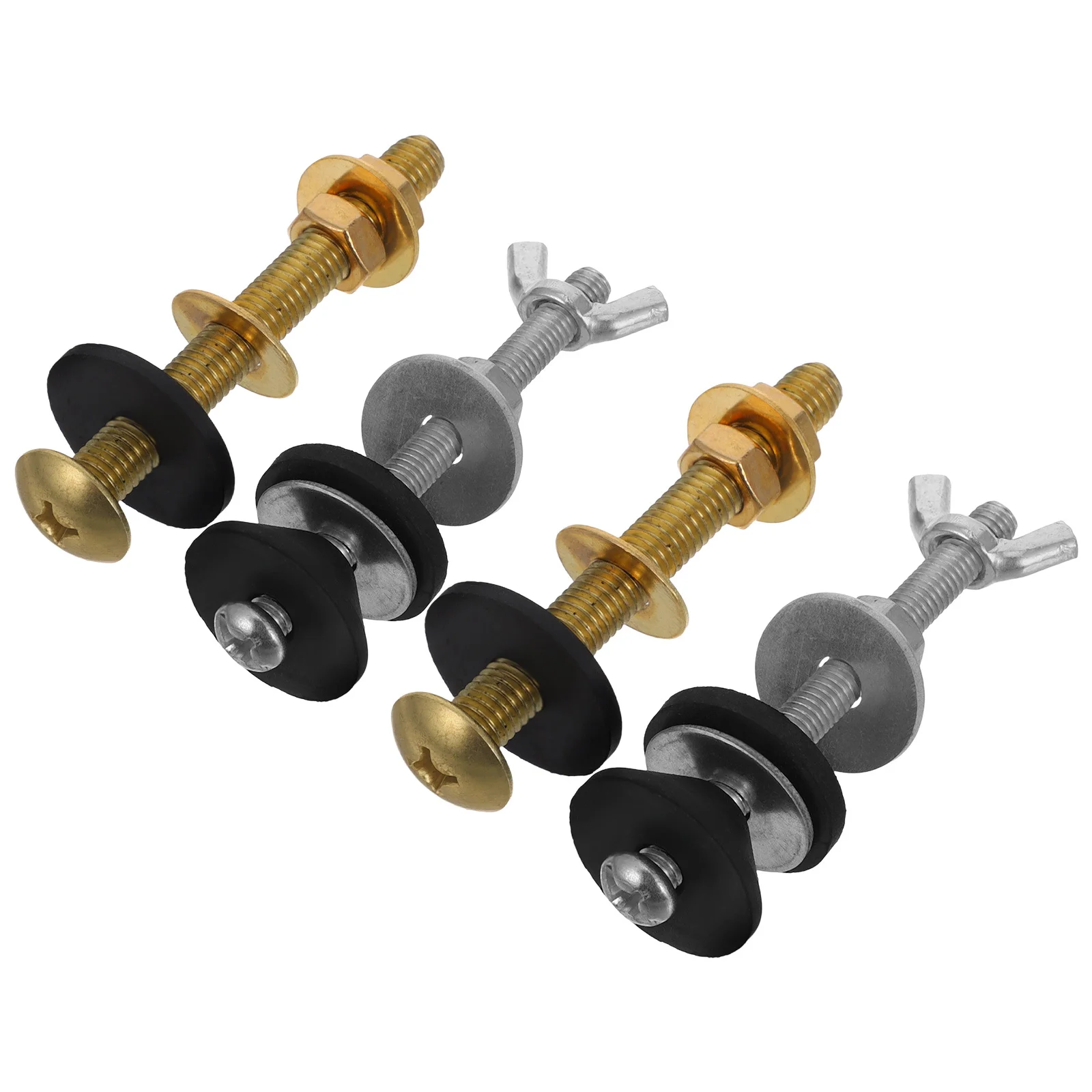 

4 шт. универсальный бак для унитаза, комплект болтов для чаши, сверхмощные болты, металлическое уплотнение, герметичная установка, запасные части для унитаза