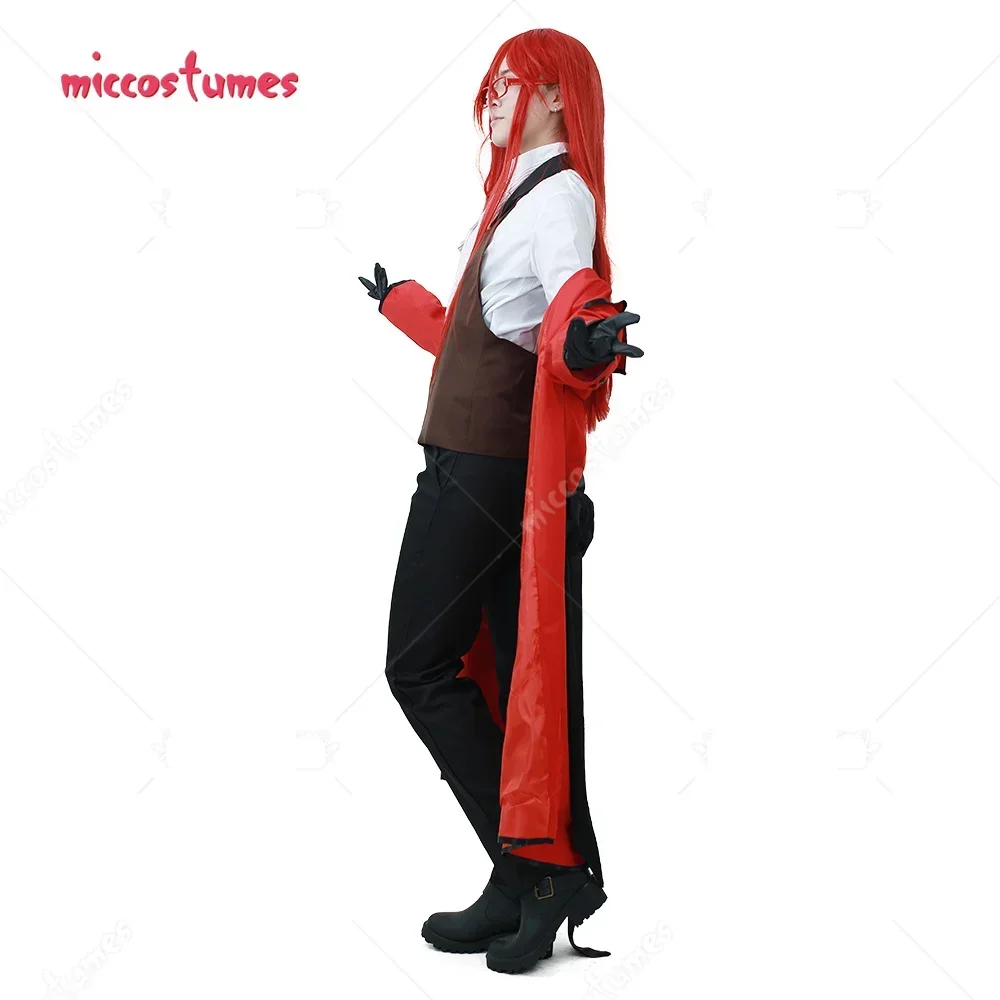 Miccostumes Unisex Grell  Anime Cosplay Costume with Tie and Arm Bands