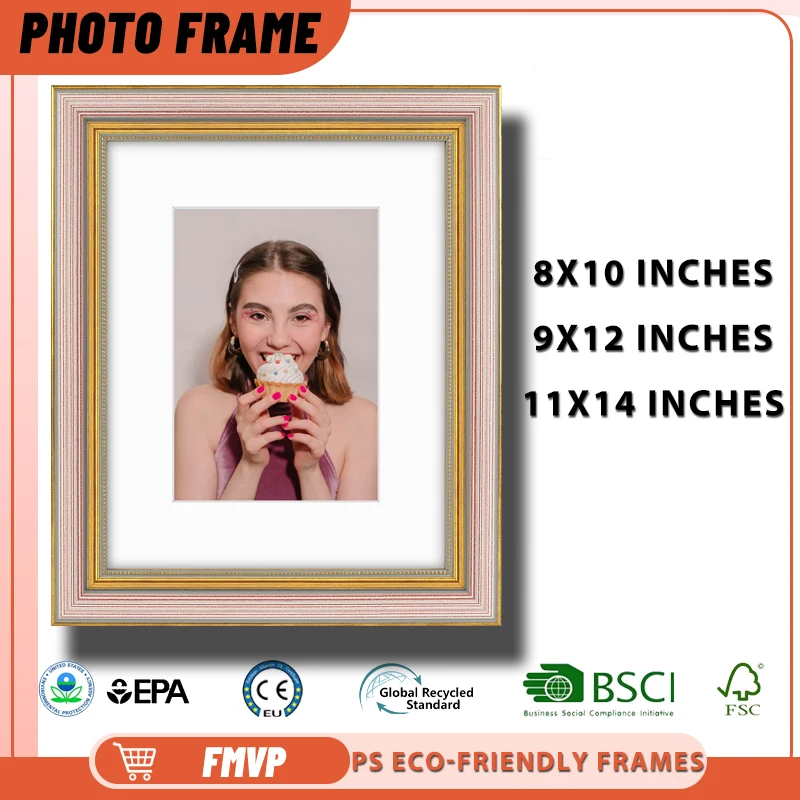 

Elegant 11x14 Purple Gold Frame For Girl With Cupcake Photo Perfect For Kitchen Or Bakery Decor Premium Frame